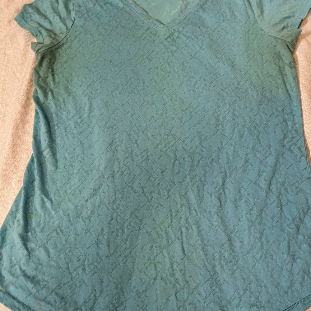 Tek Gear Teal Textured Short Sleeve Tee